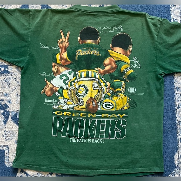 RARE vintage double-sided caricature NFL Green Bay Packers T-shirt. - Picture 5 of 9